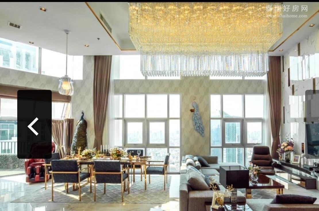 【推荐】Belle Grand Rama9 顶层公寓出售 2卧182平米 售4,500万泰铢