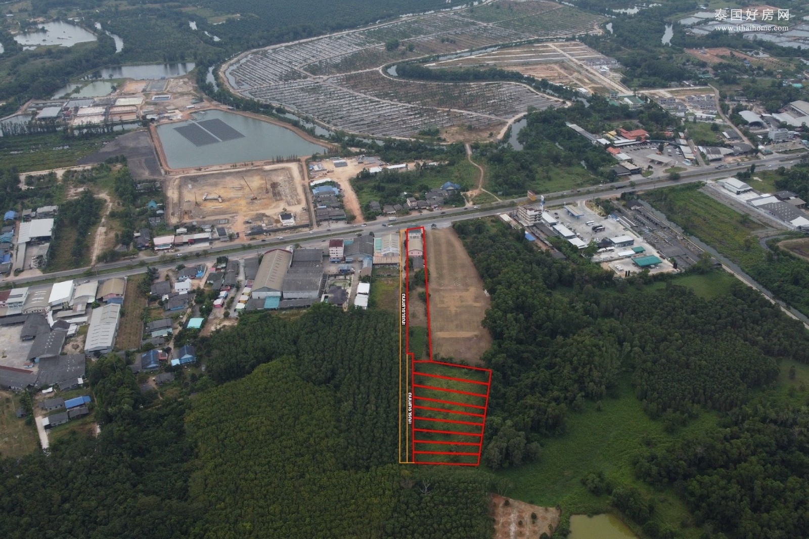 罗勇府-EEC区 | 橙色区域带建筑的土地出售 11,128.8平米 6500万泰铢