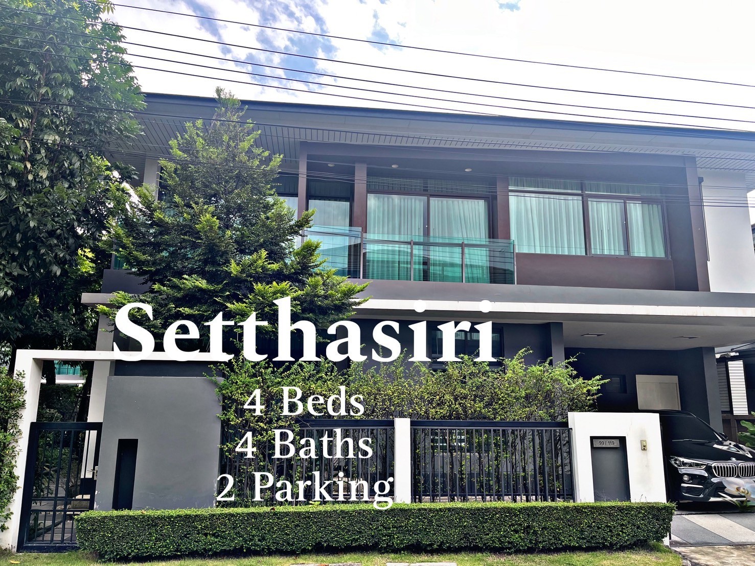 曼甲必区 | Setthasiri krungthep kreetha 1 独栋别墅出租 4卧 270平米 125,000泰铢/月