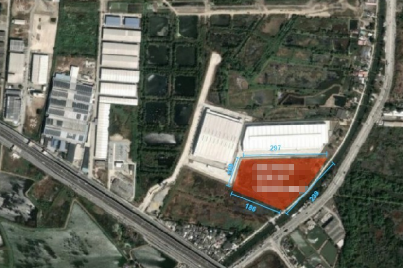 北柳府 |【紫色区/EEC区】Bangna - Trad路 空土地出售 22.85莱 900万泰铢/莱