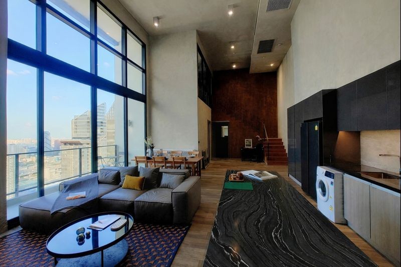 瓦他那区 | The Lofts Asoke 公寓出租 3卧 130平米 130,000泰铢/月