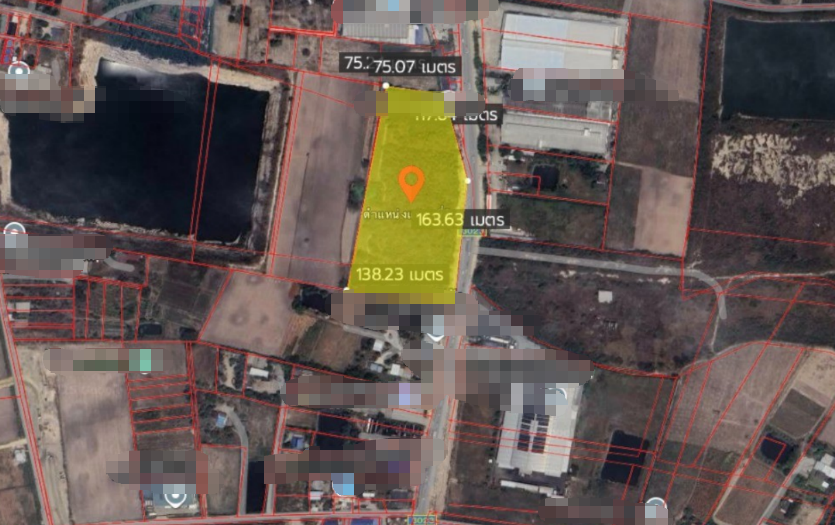 春武里府 |【黄色区】Ban Bueng — Map Pai区域 土地出售 20-1-71莱 整块价格126,650,500泰铢