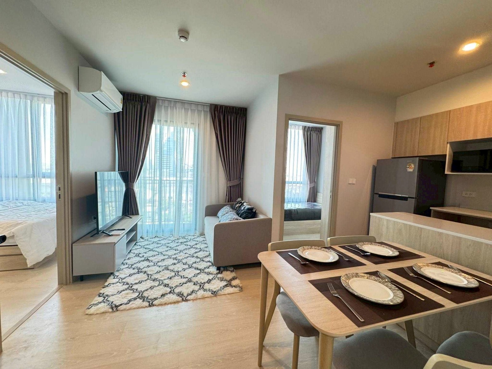 邦纳区 | Nue Mega Plus Bangna 公寓出租 2卧 35平米 24,000泰铢/月