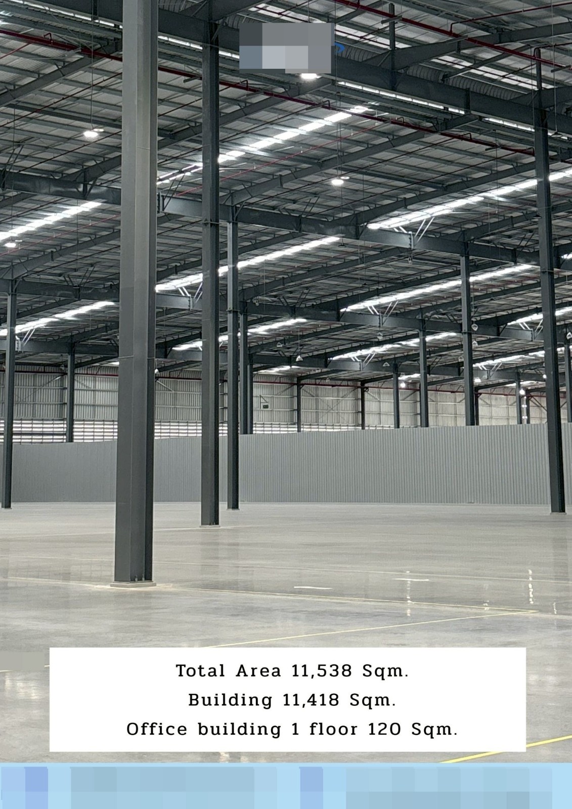 罗勇府 |【橙色区】Huai Pong地区 仓库出租 11,538平米 每平米130泰铢/月